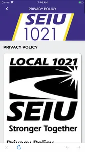 SEIU Local 1021 screenshot 3