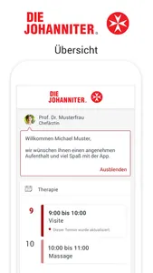 Johanniter-Rehabilitation screenshot 1