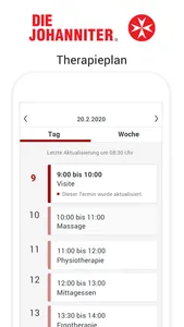 Johanniter-Rehabilitation screenshot 2