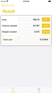 Gravel Calculator - Calc screenshot 1