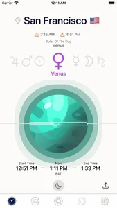 Planetary Hours + Widget screenshot 0