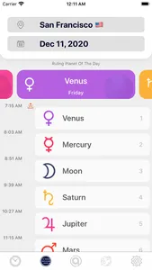 Planetary Hours + Widget screenshot 1
