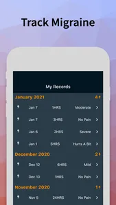 Migraine Pal Tracker screenshot 2