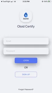 Oloid Certify App screenshot 0