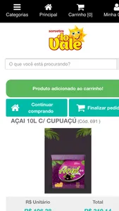 Loja Virtual Sorvetes do Vale screenshot 3