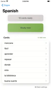 Cogos StudyCards screenshot 2