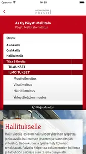 Pöysti Mobiili screenshot 1