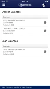 Community Link FCU Mobile screenshot 1