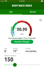 BMI + Weight Tracker screenshot 0