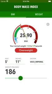 BMI + Weight Tracker screenshot 2