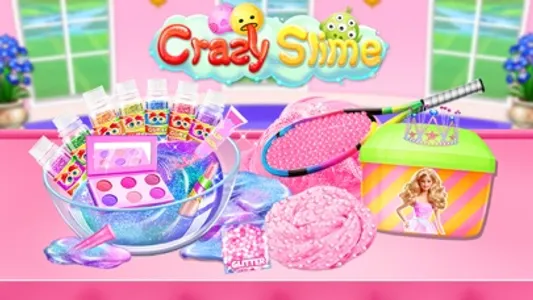 Crazy Slime - Pink Glitter Fun screenshot 0