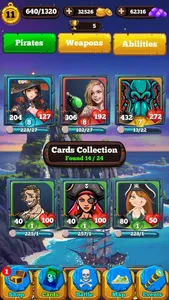 Pirate Cards - Treasure Battle screenshot 1