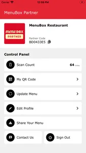 MenuBox - Partner App screenshot 1