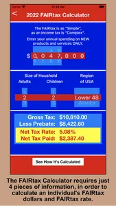 FAIRtax Calculator screenshot 0