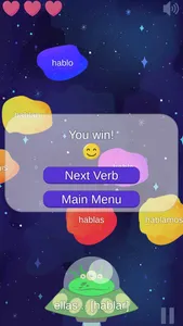 Spanish Verbs Galaxy Game screenshot 4