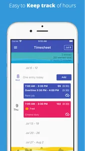 Timesheet: Work Hours Tracker screenshot 0