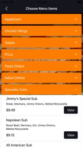 Jimmy's Pizza & Pasta screenshot 3