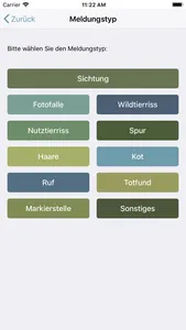 Luchs-App screenshot 1