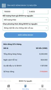 iCD-Tính mức hưởng BHXH screenshot 2