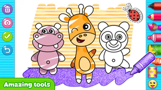 Glitter Coloring For Kids screenshot 2