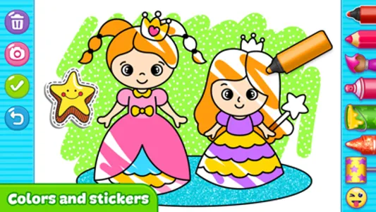 Glitter Coloring For Kids screenshot 3