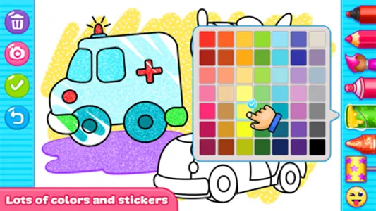 Glitter Coloring For Kids screenshot 4