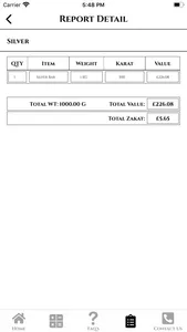 Zakat calculator-Gold & Silver screenshot 4