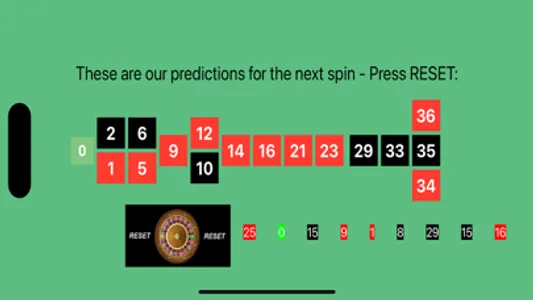 Roulette Numbers Predictor screenshot 1