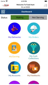 Food Hunt  Driver Apps screenshot 1