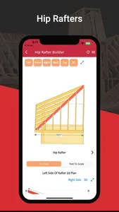 RedX Roof - Rafter Calculator screenshot 1