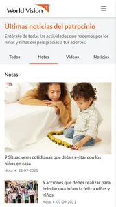 App World Vision Colombia screenshot 1