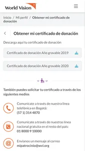 App World Vision Colombia screenshot 2