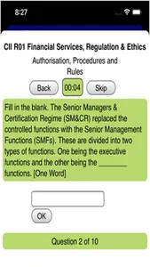 R01 Fin Services Regs & Ethics screenshot 3