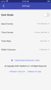 TimeZone Carousel screenshot 1