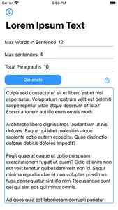 Lorem Ipsum Text screenshot 1