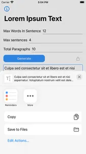 Lorem Ipsum Text screenshot 2