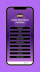 Stolen Motorhome Database screenshot 3