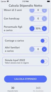 Calcolo Stipendio Netto screenshot 2