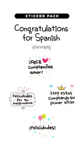Congratulations for Spanish screenshot 0