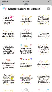 Congratulations for Spanish screenshot 2