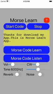 Morse Learn screenshot 1