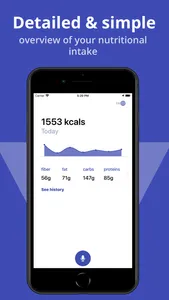 voicecal - calories counter screenshot 1