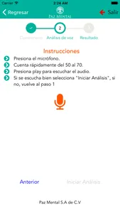 Prueba Voz Paz Mental screenshot 4