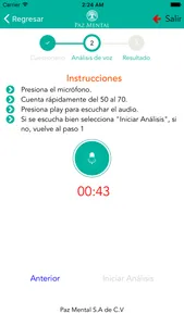 Prueba Voz Paz Mental screenshot 5