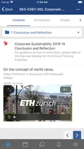 ETH Moodle screenshot 1