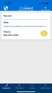 Record Swing Door Mgr screenshot 1