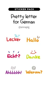 Pretty letter for German screenshot 0