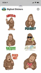 Bigfoot Stickers screenshot 1