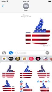 Thumbs Up American Stickers screenshot 0