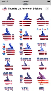 Thumbs Up American Stickers screenshot 1